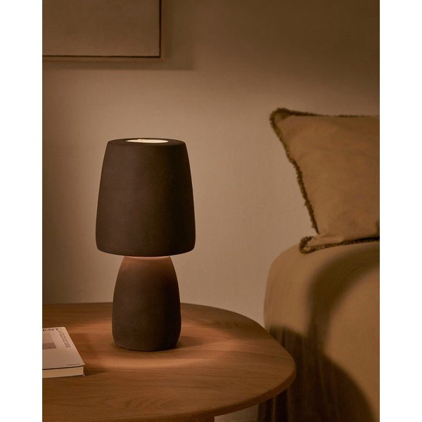 Stalinis šviestuvas tamsiai rudos spalvos (aukštis 30 cm) Tandy – Kave Home-image-1