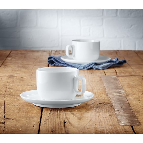 Puodeliai baltos spalvos iš porceliano  2 vnt. kapučino 160 ml Barista – WMF-image-1