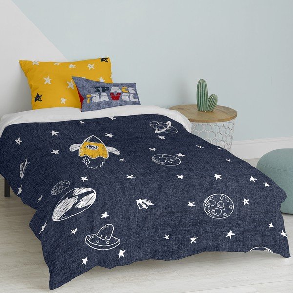 Iš medvilnės viengulė vaikiška patalynė 140x200 cm Starspace – Mr. Fox-image-2