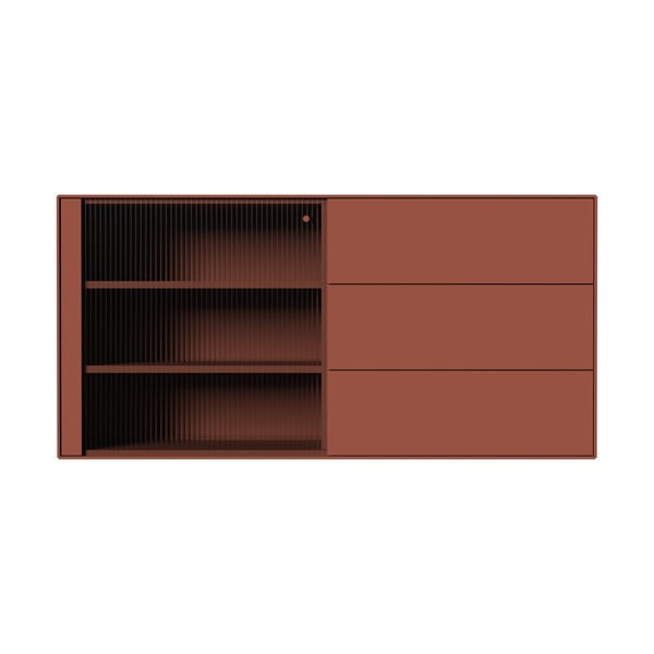Pakabinama šoninė spintelė raudonos plytų spalvos 120x59 cm Edge by Hammel – Hammel Furniture