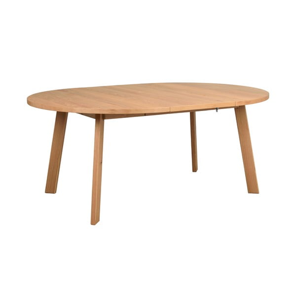 Apvalios formos prailginamas valgomojo stalas natūralios spalvos iš ąžuolo ø 130 cm Glenside – Rowico-image-2
