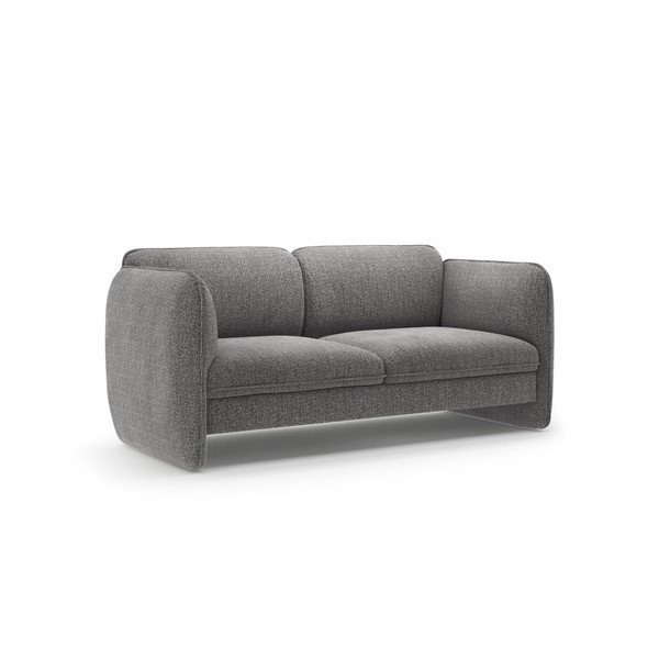 Tamsiai pilkos spalvos sofa iš šenilinio audinio 168 cm Georgia – Micadoni -image-2