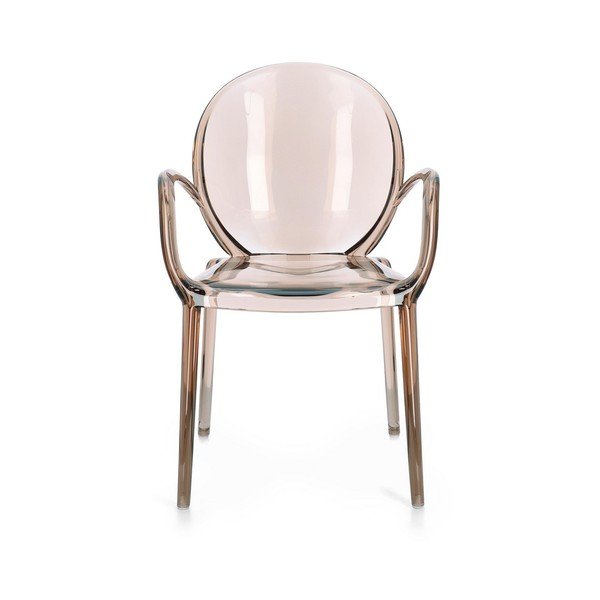 Šviesiai rudos spalvos plastikinė sodo kėdė Camilla – Bizzotto-image-2