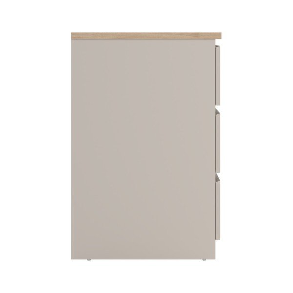 Kreminės spalvos šoninė spintelė 77x76x50 cm Naia – Tvilum-image-4