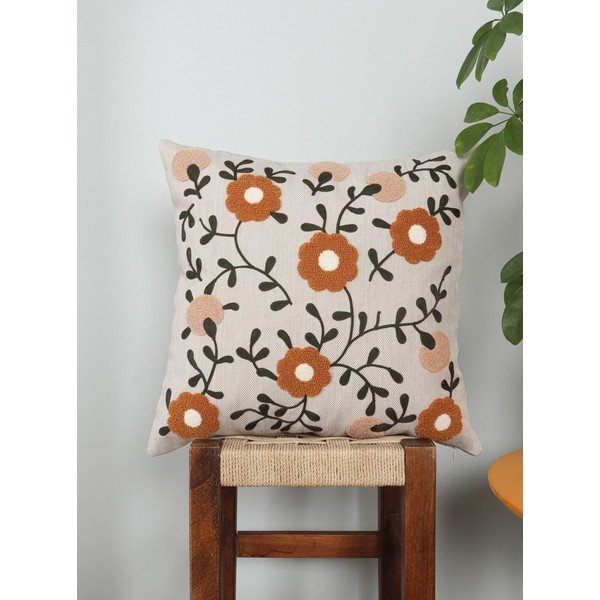 Iš lino dekoratyvinė pagalvėlė 43x43 cm Fulya – Mioli Decor-image-1