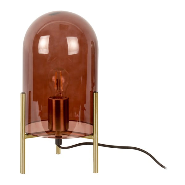 Rudo stiklo stalinis šviestuvas Leitmotiv Bell, aukštis 30 cm-image-2