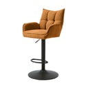 Oranžinės spalvos reguliuojamo aukščio baro taburėtės 2 vnt. Marilla – Unique Furniture