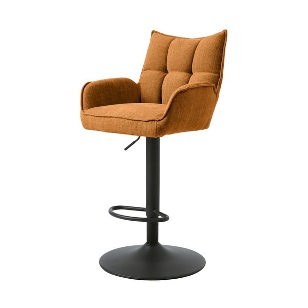 Oranžinės spalvos reguliuojamo aukščio baro taburėtės 2 vnt. Marilla – Unique Furniture