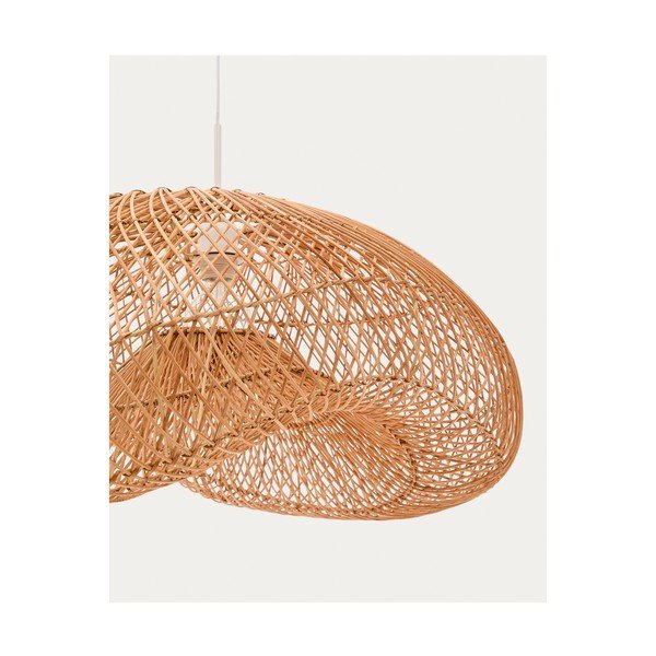 Natūralios spalvos iš rotango šviestuvo gaubtas 58x85 cm Isora – Kave Home-image-4