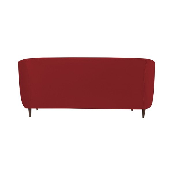 Raudono aksomo sofa "Kooko Home Glam", 175 cm-image-1