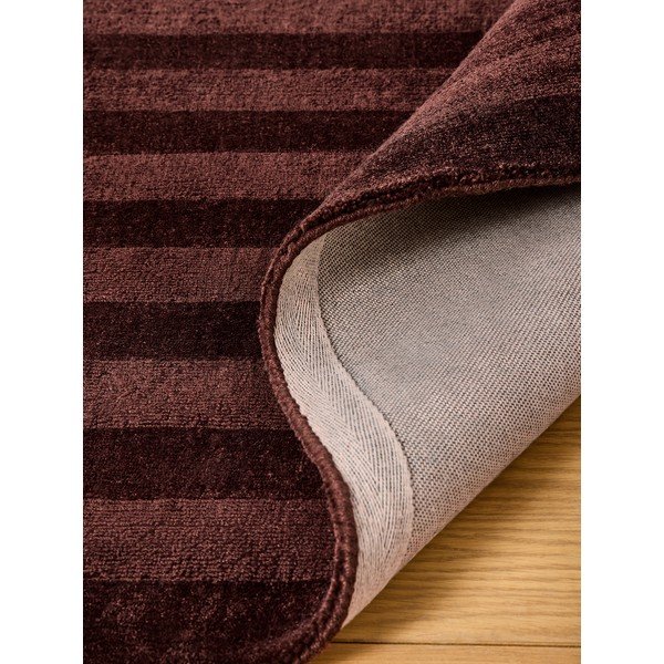 Rankų darbo bordo spalvos iš perdirbto pluošto kilimas 120x170 cm Connor – MADE-image-4
