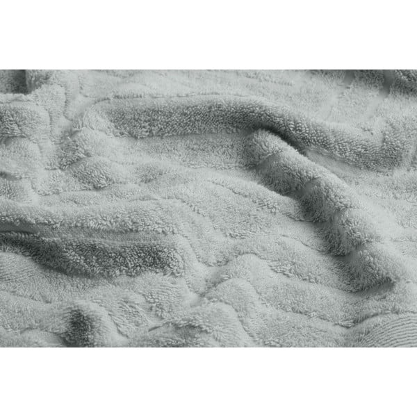 Šviesiai pilkos spalvos iš frote audinio iš medvilnės vonios rankšluosčių rinkiniai 2 vnt. – Foutastic-image-2