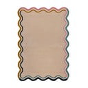 Rankų darbo iš vilnos kilimas kreminės spalvos 200x290 cm Leo Scallop – Flair Rugs