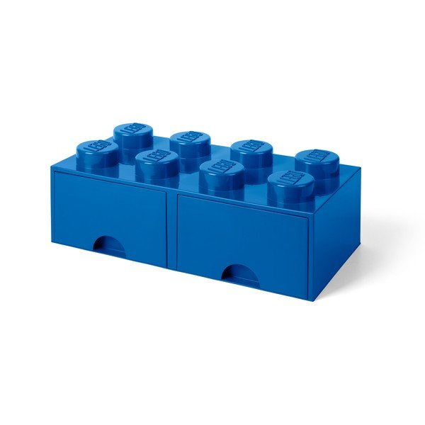 Tamsiai mėlyna daiktadėžė su dviem stalčiais LEGO®-image-2