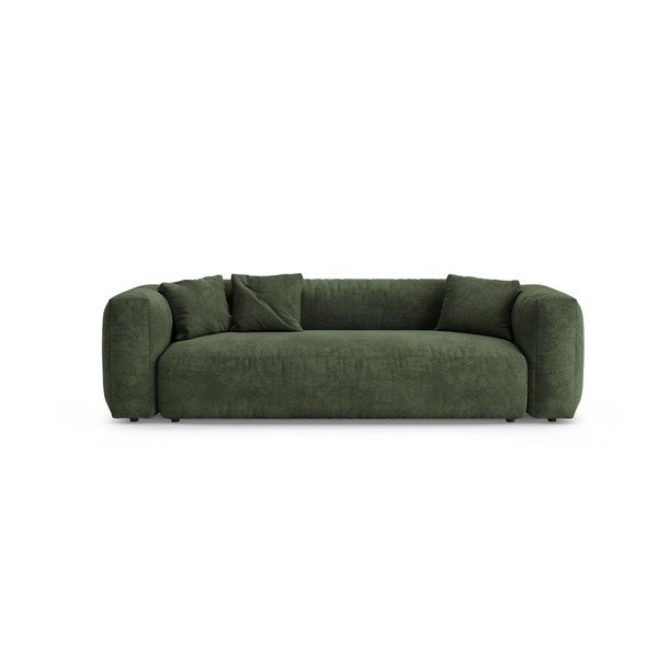 Žalios spalvos sulankstoma sofa iš velveto 264 cm – Micadoni 