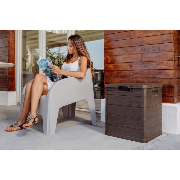 Sodo daiktadėžė tamsiai rudos spalvos Woodys – Toomax-image-1