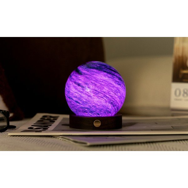 Tamsiai rudos spalvos/tamsios natūralios spalvos šviečianti dekoracija USB ø 8 cm Stellar Ocean – Gingko-image-3
