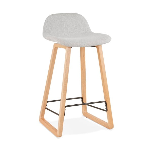 Šviesiai pilka Kokoon Trapu Mini baro kėdė, sėdynės aukštis 72 cm