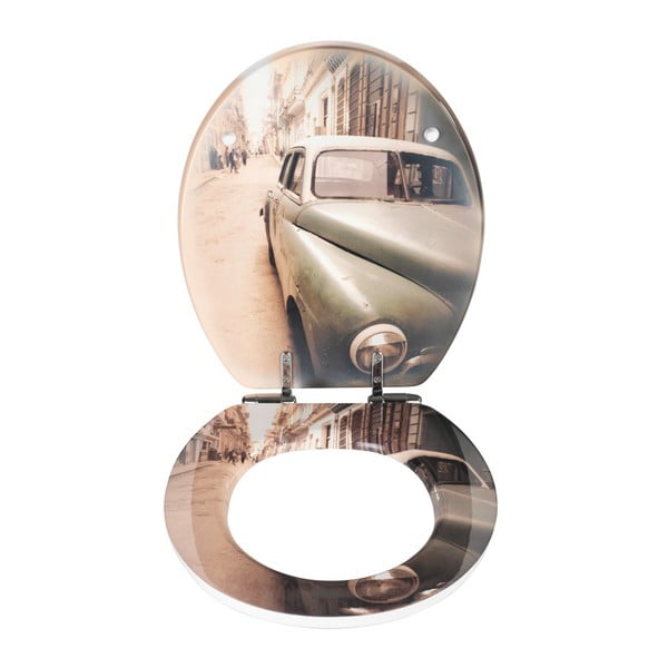 Tualeto sėdynė su lengvu uždarymu Wenko Old Time Car, 44,5 x 38 cm-image-1