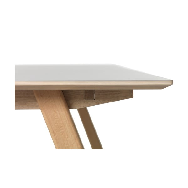 Pilkas valgomojo stalas Unique Furniture Bilbao, 180 x 90 cm-image-4