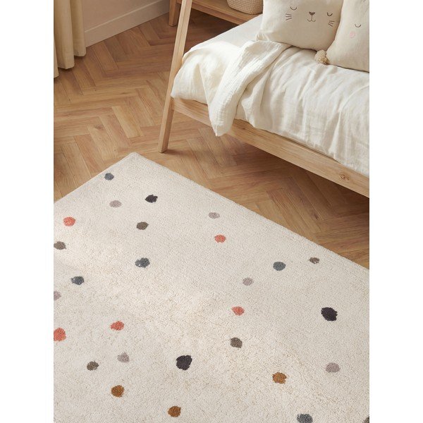 Skalbiamas/rankų darbo kreminės spalvos iš medvilnės vaikiškas kilimas 140x200 cm Snuggle Pippo – Hanse Home-image-4