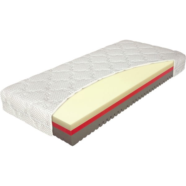 Vidutinio kietumo ir minkštumo dvipusis porolono čiužinys 80x200 cm Comfort - Materasso-image-1