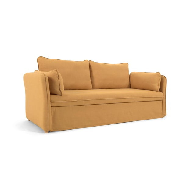 Garstyčių spalvos sulankstoma sofa 210 cm Tanit – Kave Home-image-2