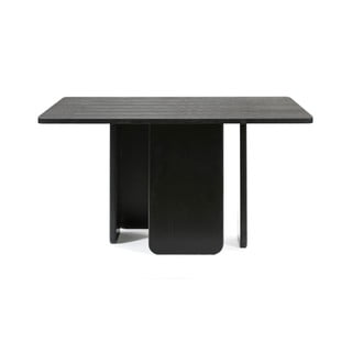 Juodas valgomojo stalas Teulat Arq, 137 x 137 cm