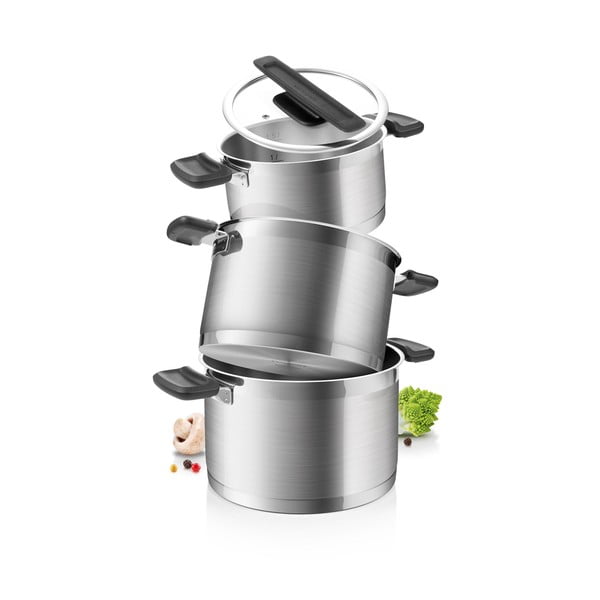 Nerūdijančio plieno indų rinkinys 6 vnt. Compact - Tescoma-image-1