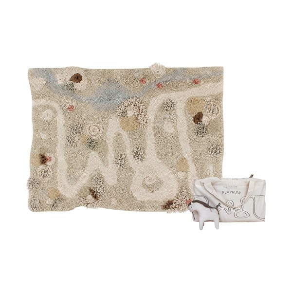 Iš medvilnės vaikiškas žaidimų kilimas smėlio spalvos 120x160 cm Path of Nature – Lorena Canals-image-3