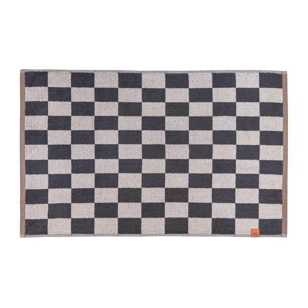 Antracito spalvos/smėlio spalvos iš organiškos medvilnės vonios kilimėlis dušui 50x80 cm Retro – Mette Ditmer Denmark