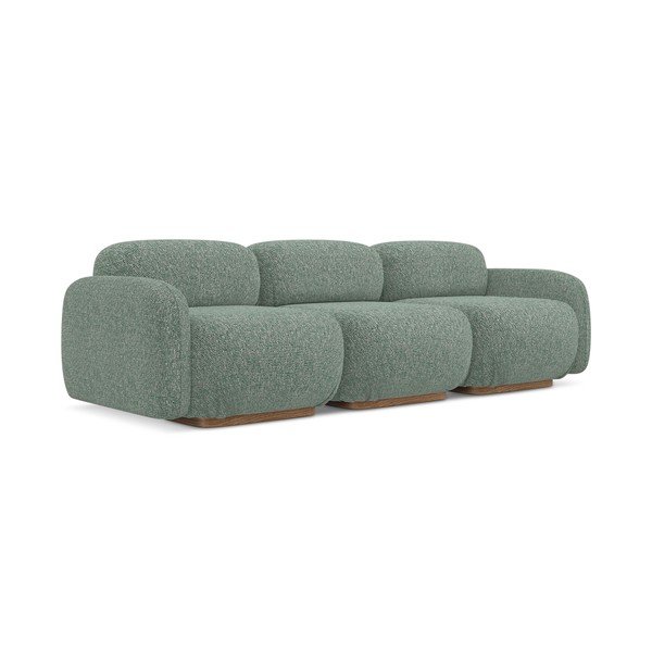 Šviesiai žalios spalvos sofa 270 cm Ailani – Makamii-image-1