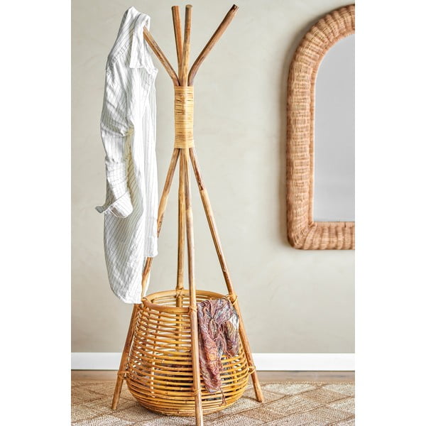 Iš rotango palto stovas natūralios spalvos Salerno – Bloomingville-image-1