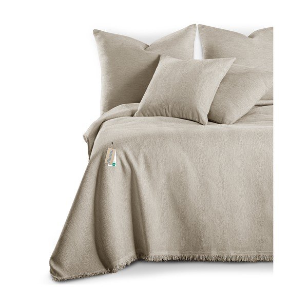 Smėlio spalvos iš šenilino lovatiesė 220x240 cm Talo – Filumi