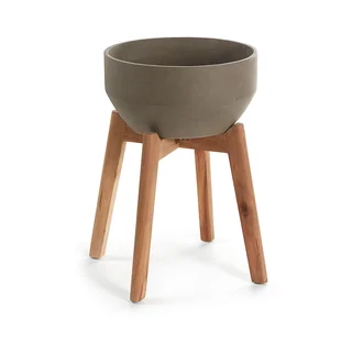 Gėlių vazonas su stovu Kave Home, aukštis 40 cm
