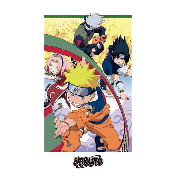 Iš medvilnės vaikiškas rankšluostis 70x140 cm Naruto – Jerry Fabrics
