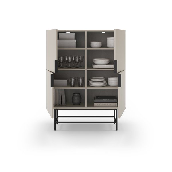 Spintelė kreminės spalvos 100x128 cm Eldia – Marckeric-image-3