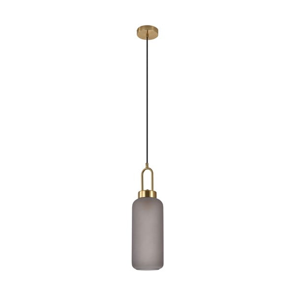 Kabantis šviestuvas auksinės spalvos ø 13 cm su stiklo gaubtu Luton – House Nordic-image-2