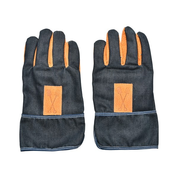 Mėlynos ir oranžinės sodo pirštinės Esschert Design Denim-image-2