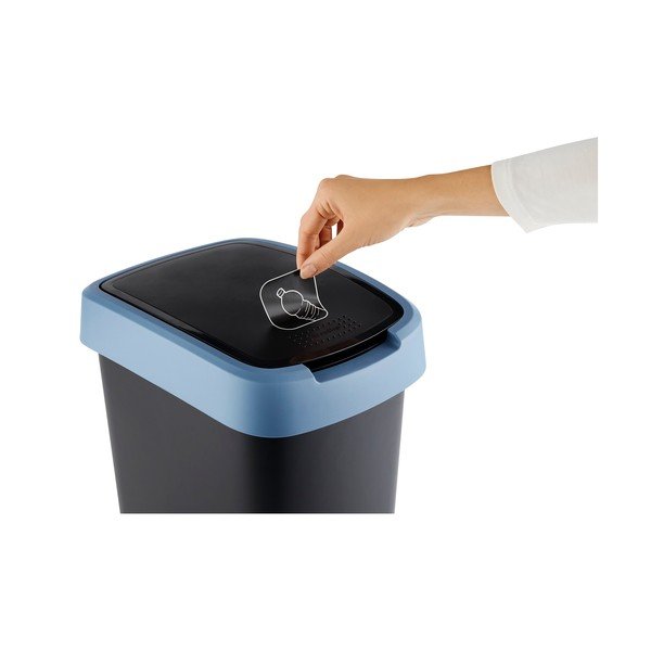 Perdirbto plastiko šiukšlių dėžė 10 L Twist - Rotho-image-4