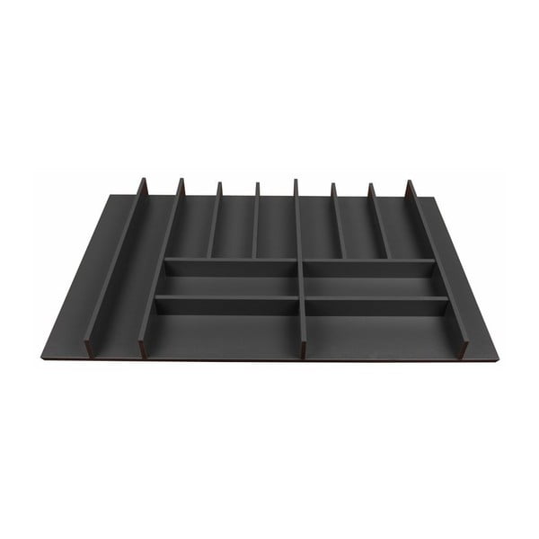 Stalo įrankių padėklas juodos spalvos 78 x 47 cm Wood Line – Elletipi