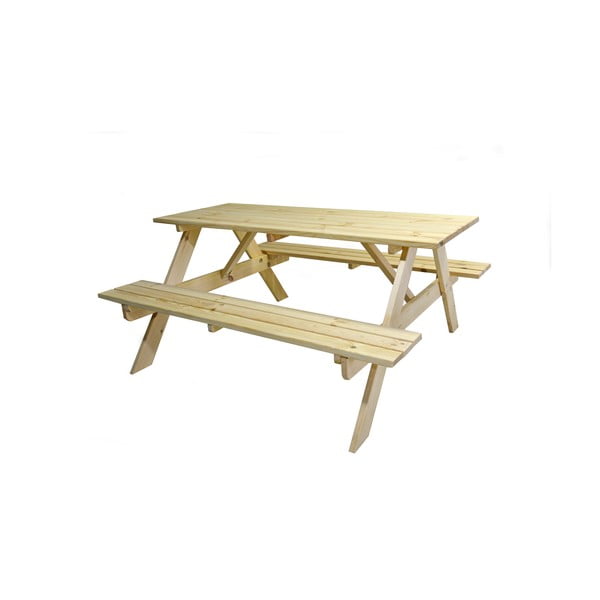 Sodo valgomojo komplektas iš pušies medienos 4 asmenims Piknik - Rojaplast-image-2