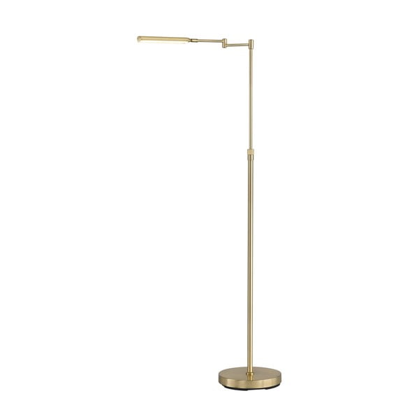Pastatomas šviestuvas auksinės spalvos LED (aukštis 130 cm) su metaliniu gaubtu Nami – Fischer & Honsel