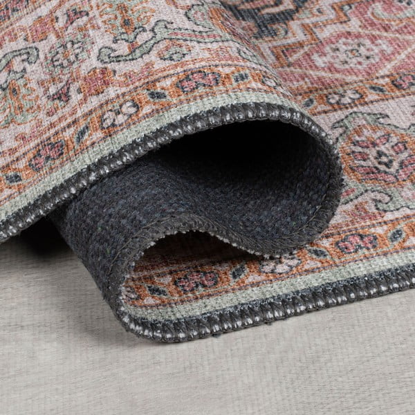 Skalbiamas rožinės spalvos kilimas 152x230 cm Briony Traditional – Flair Rugs-image-2