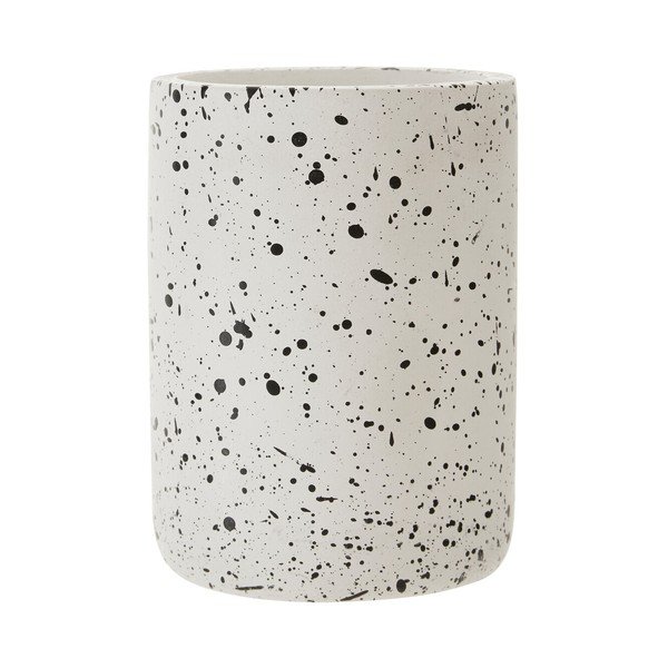 Kreminės spalvos iš betono dantų šepetėlio indas Mozie – Premier Housewares-image-4