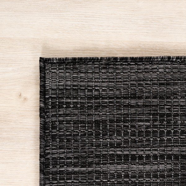 Juodos spalvos apvalios formos lauko ir vidaus kilimas ø 120 cm Mira 1450 – Ayyildiz Carpets-image-2