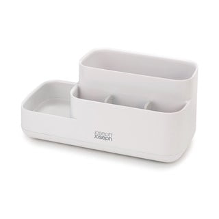 Smėlio spalvos plastikinis vonios kambario kosmetikos organizatorius EasyStore Caddy - Joseph Joseph
