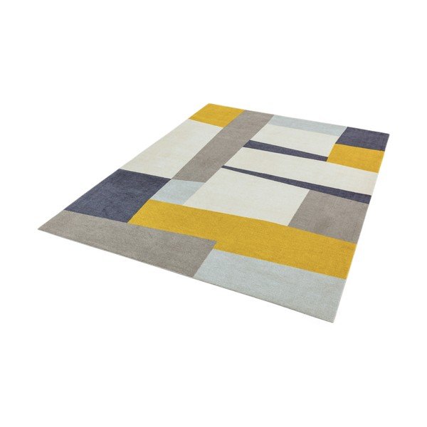 Geltonai pilkas kilimas Asiatic Carpets Riley Carso, 200 x 290 cm-image-2