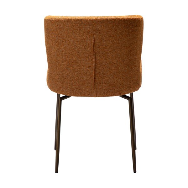 Rudos spalvos iš audinio valgomojo kėdė Glam – DAN-FORM Denmark-image-3