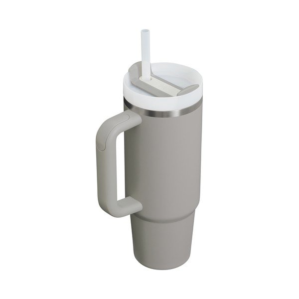 Šviesiai pilkos spalvos iš nerūdijančio plieno su šiaudeliu termosas 890 ml Quencher H2.O FlowState™ Tumbler Ash – Stanley-image-2